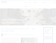 Tablet Screenshot of laboremploymentperspectives.com
